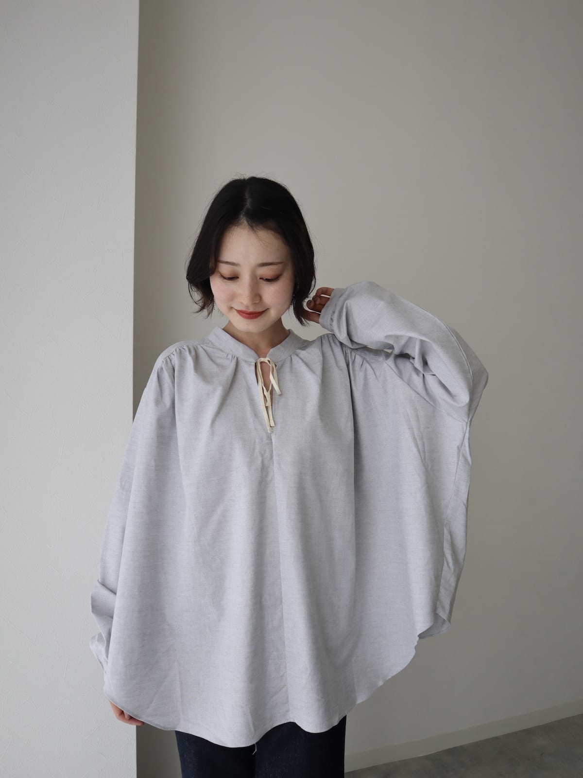 chiffon flare blouse