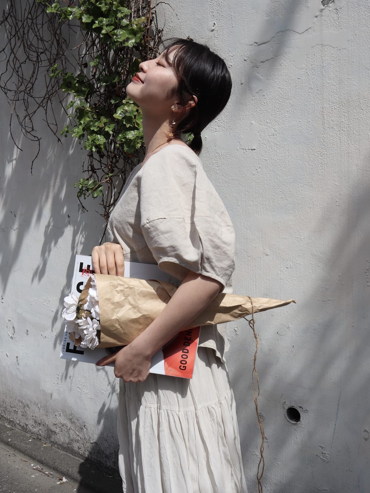 puff sleeve linen tops