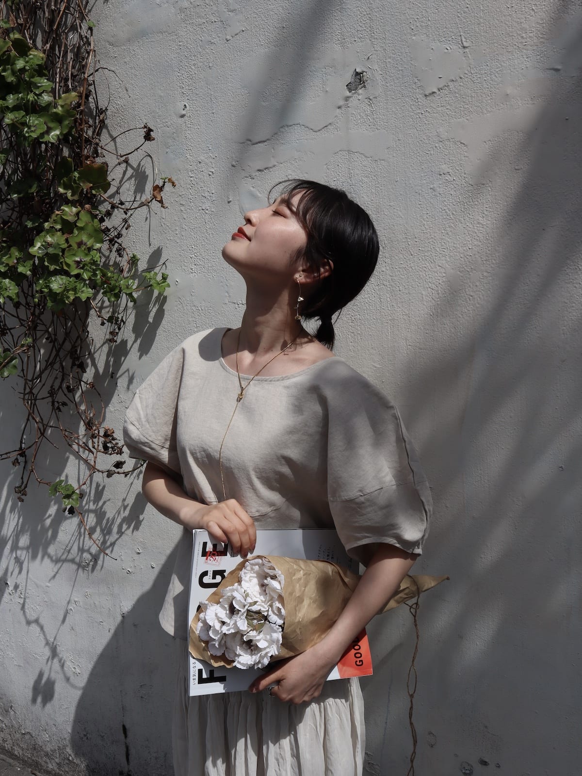 puff sleeve linen tops