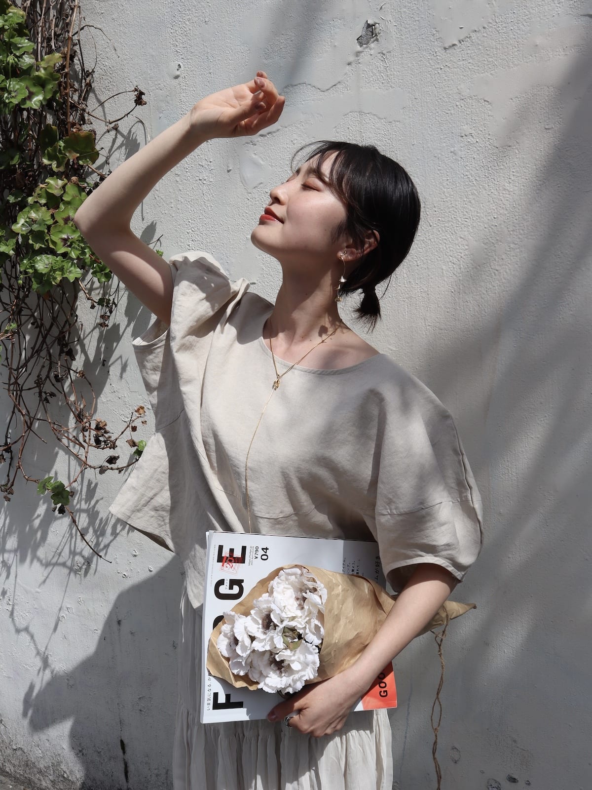 puff sleeve linen tops