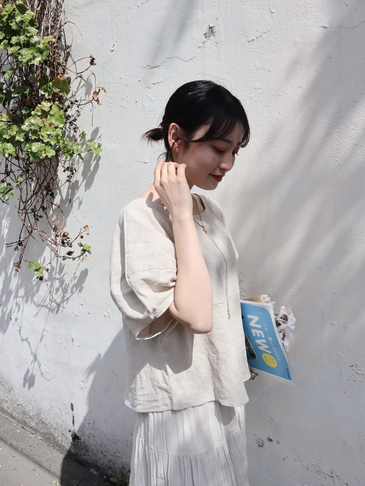 puff sleeve linen tops