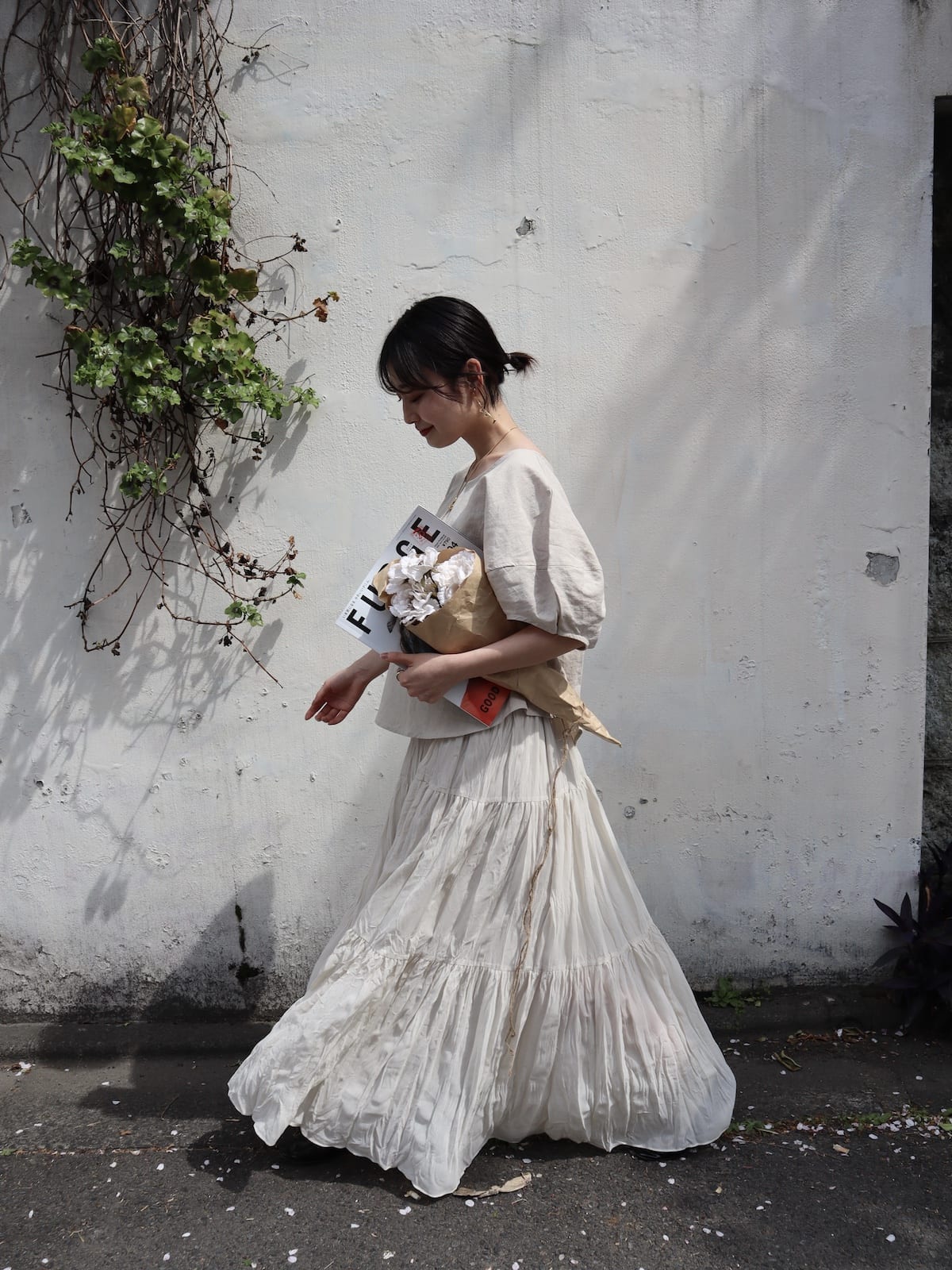 puff sleeve linen tops