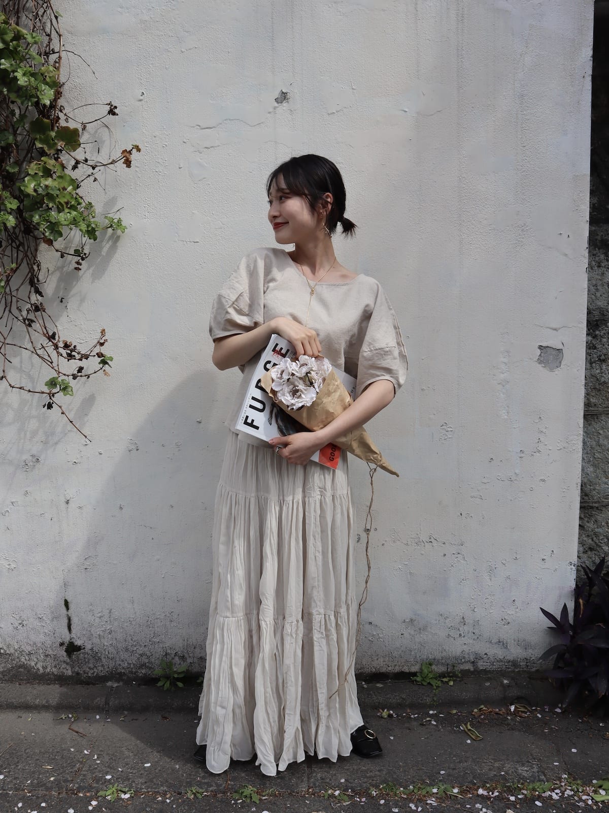 puff sleeve linen tops