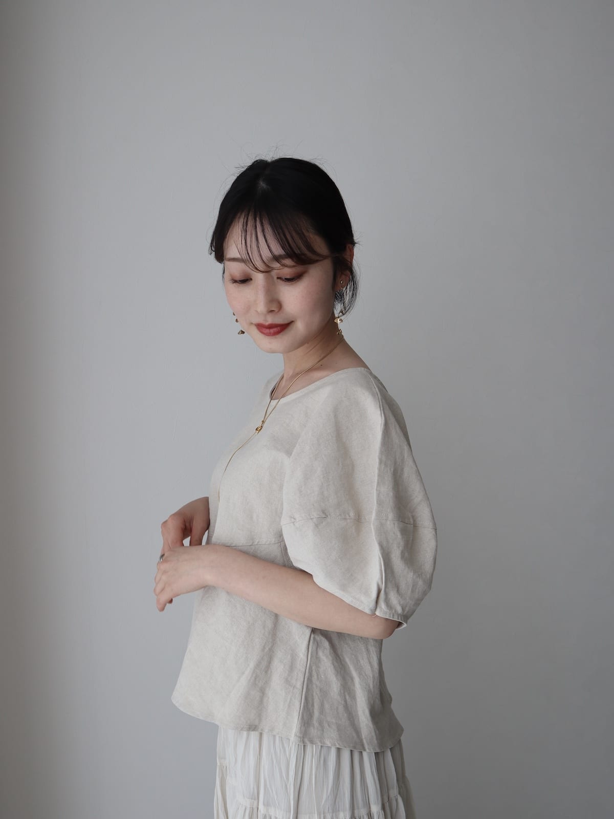 puff sleeve linen tops