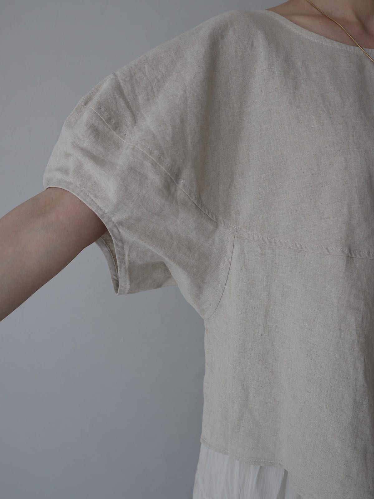 puff sleeve linen tops