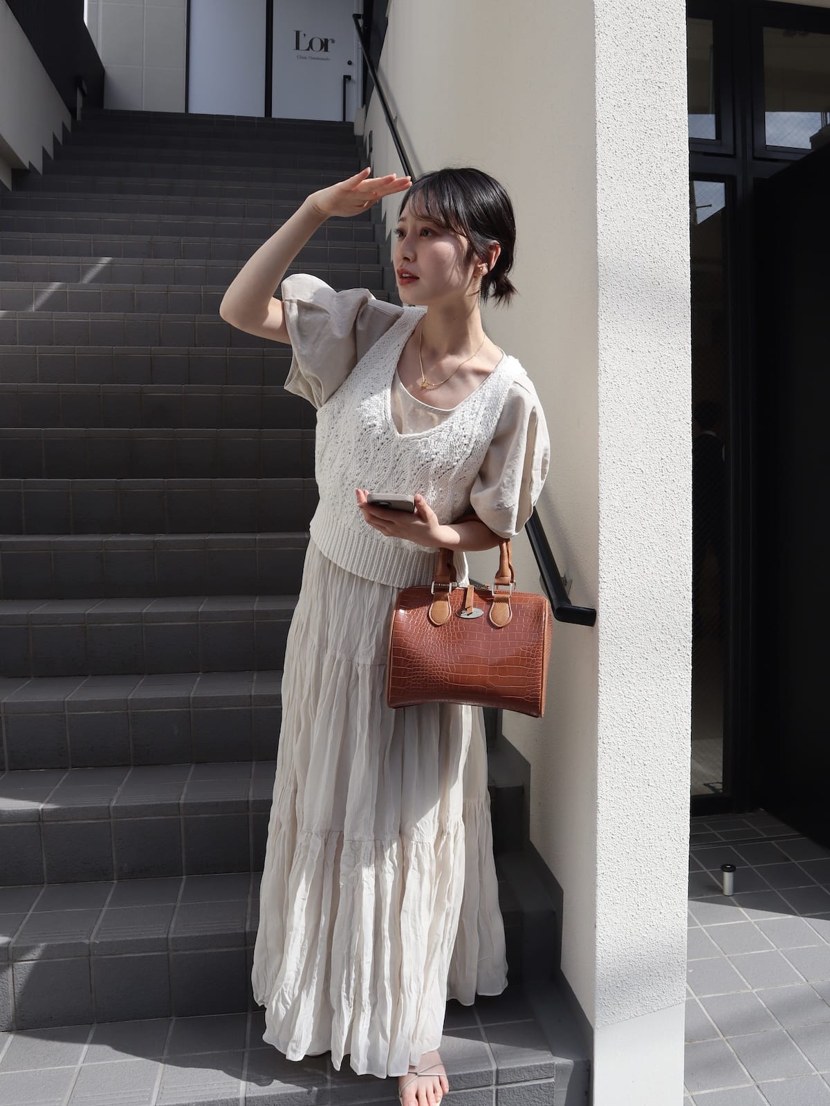fluffy knit bustier