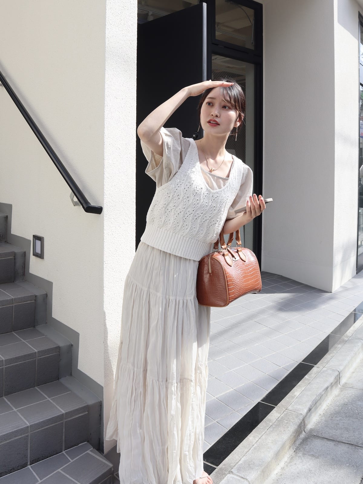 fluffy knit bustier
