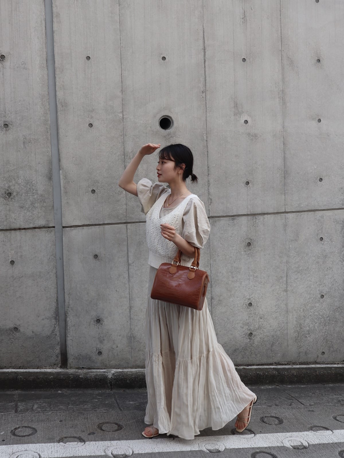 fluffy knit bustier
