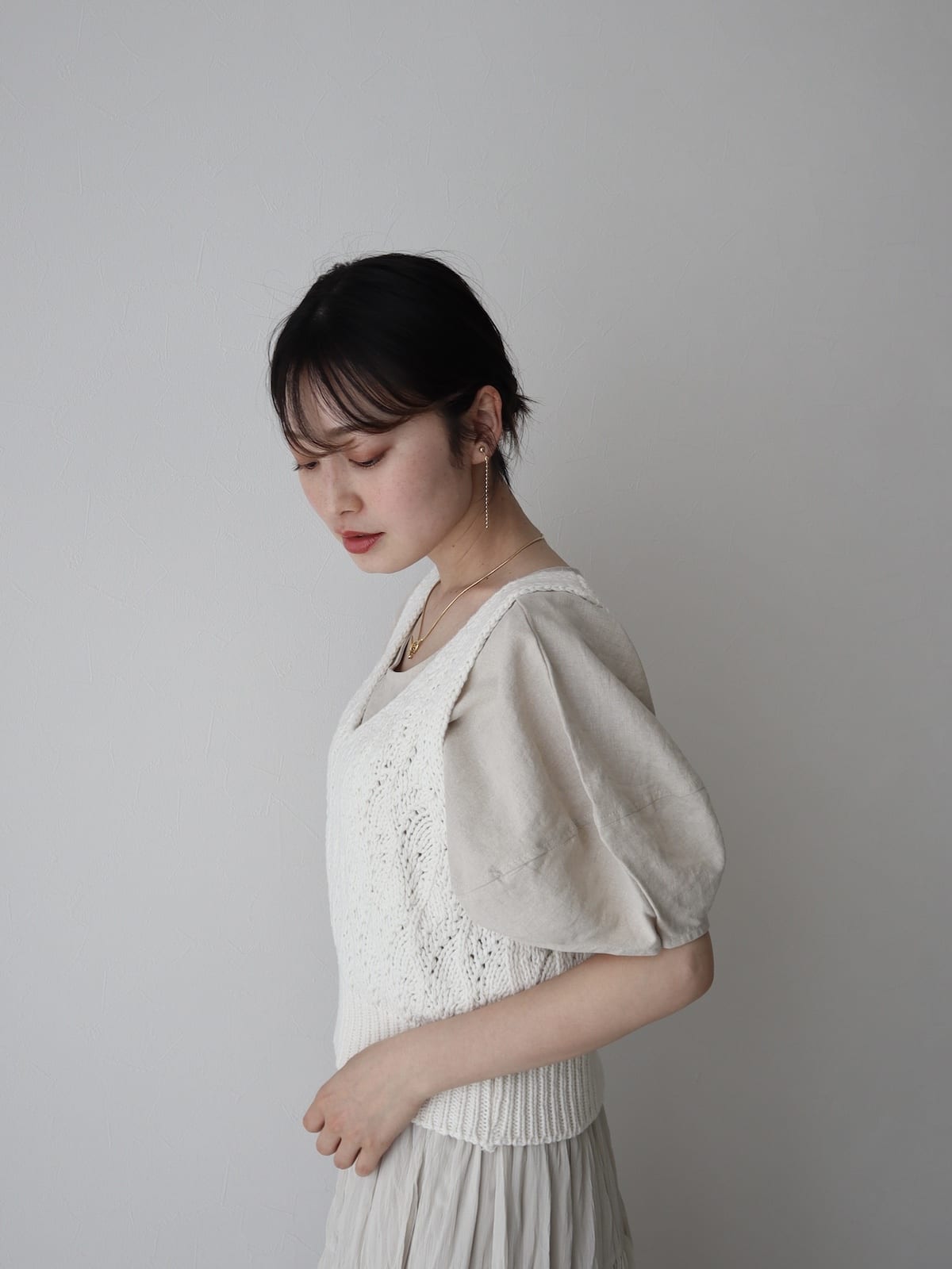 fluffy knit bustier