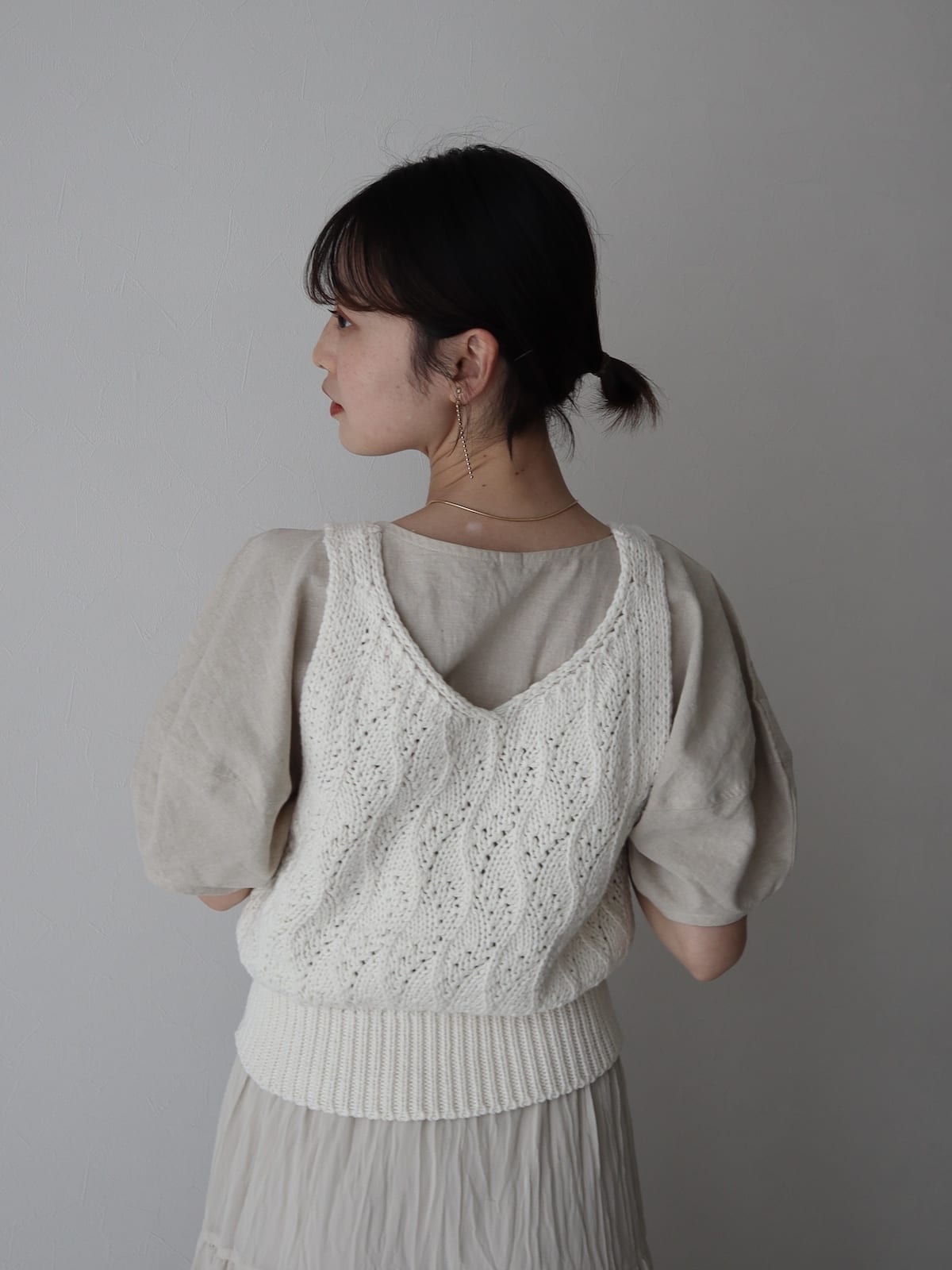 fluffy knit bustier