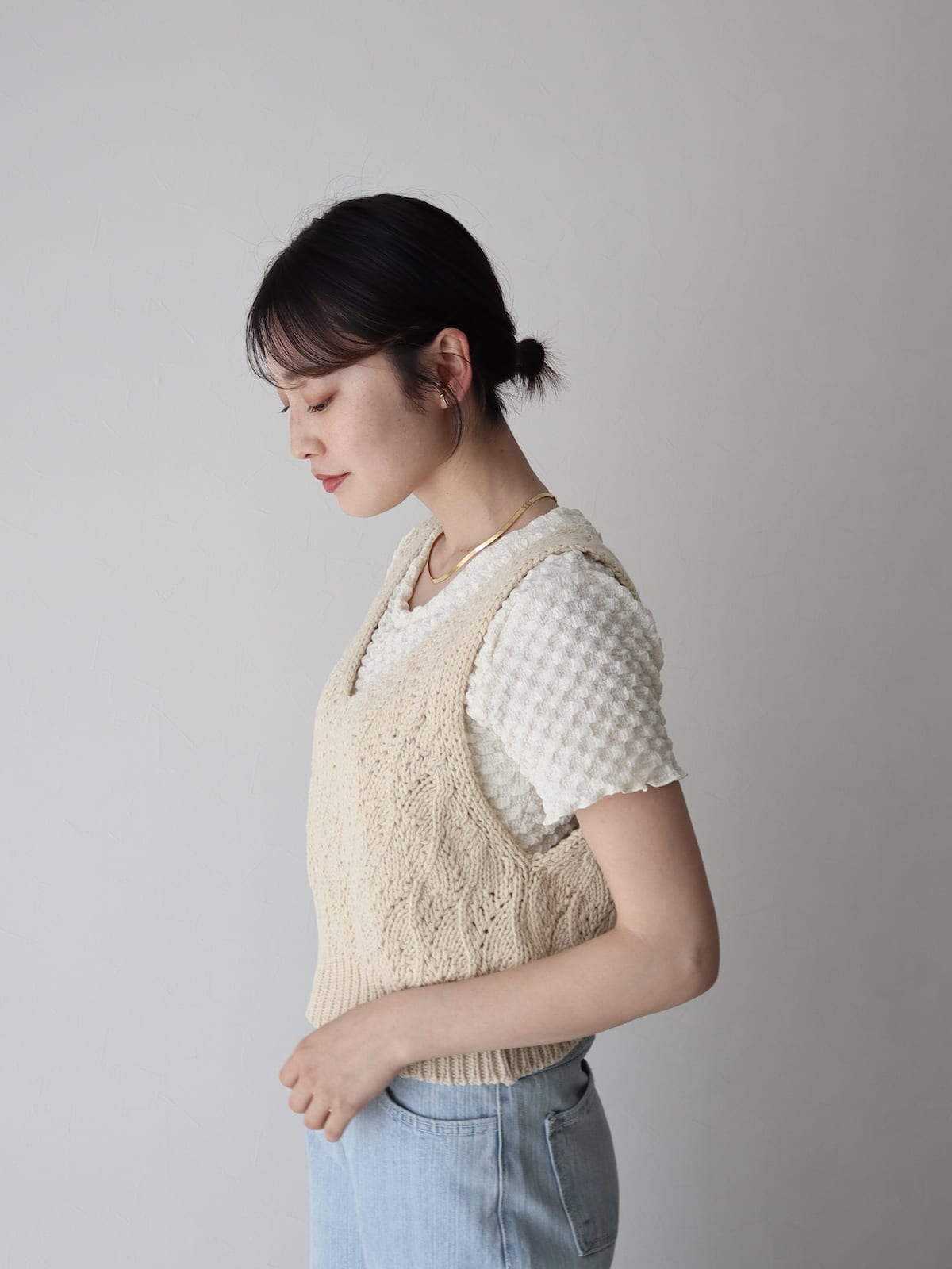 fluffy knit bustier