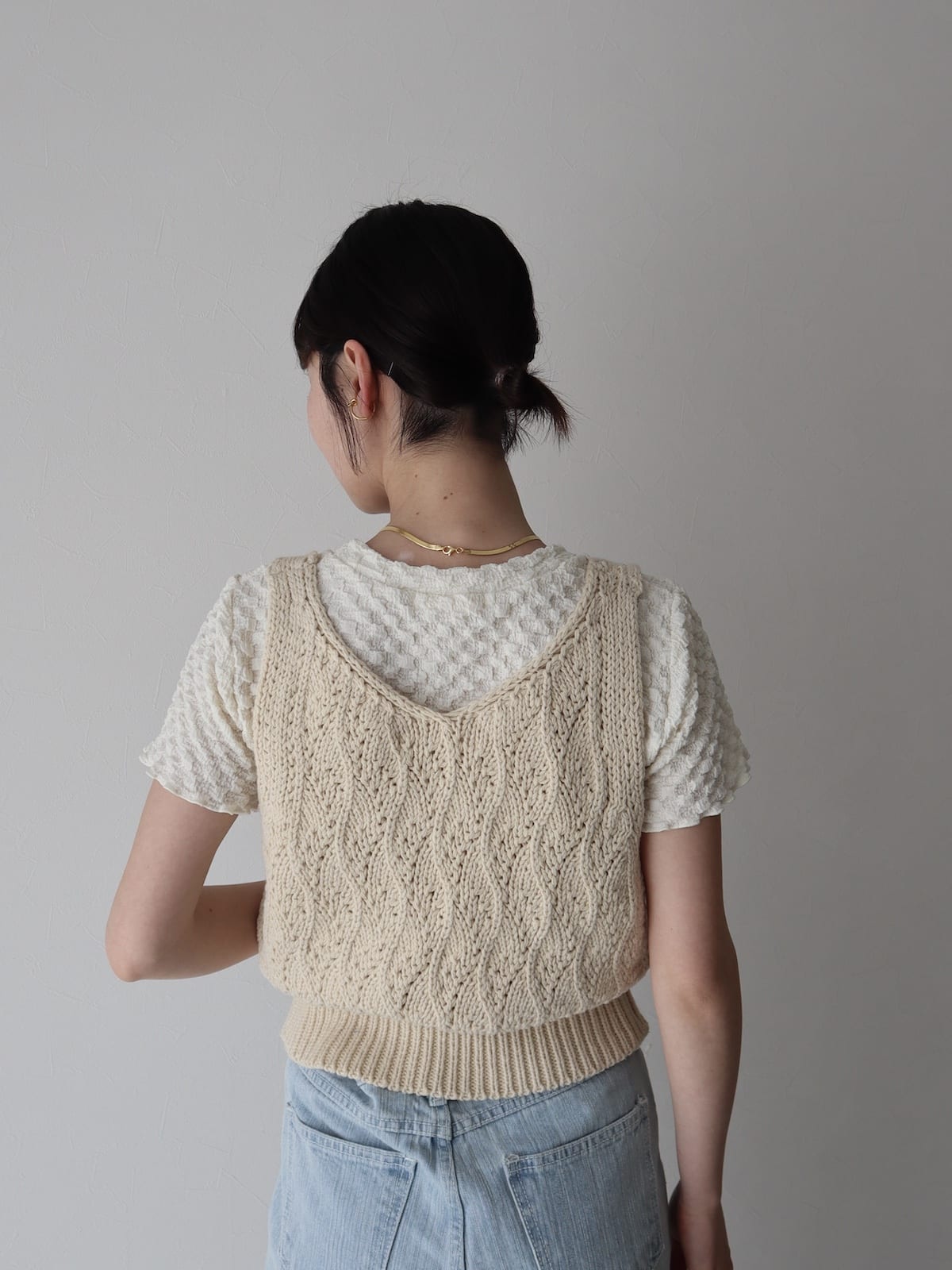 fluffy knit bustier
