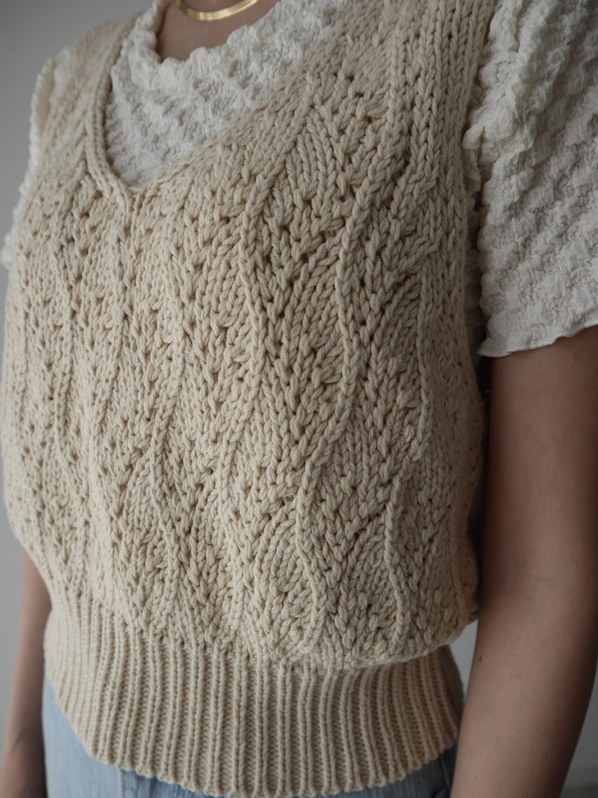 fluffy knit bustier