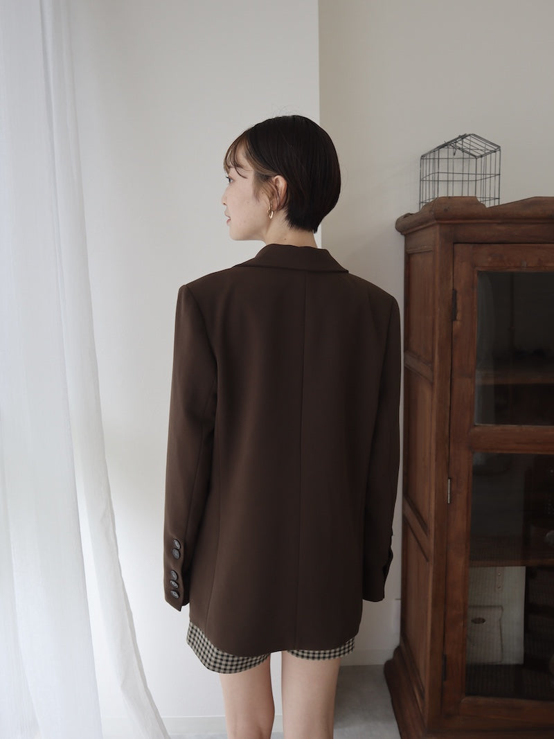 brown tailored jacket