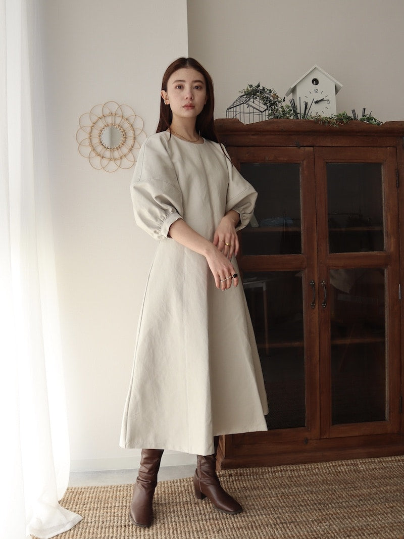 soft leather one-piece【ivory】