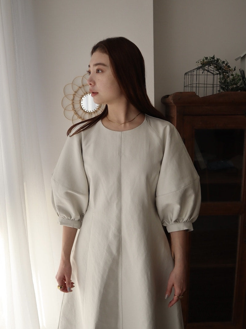 soft leather one-piece【ivory】
