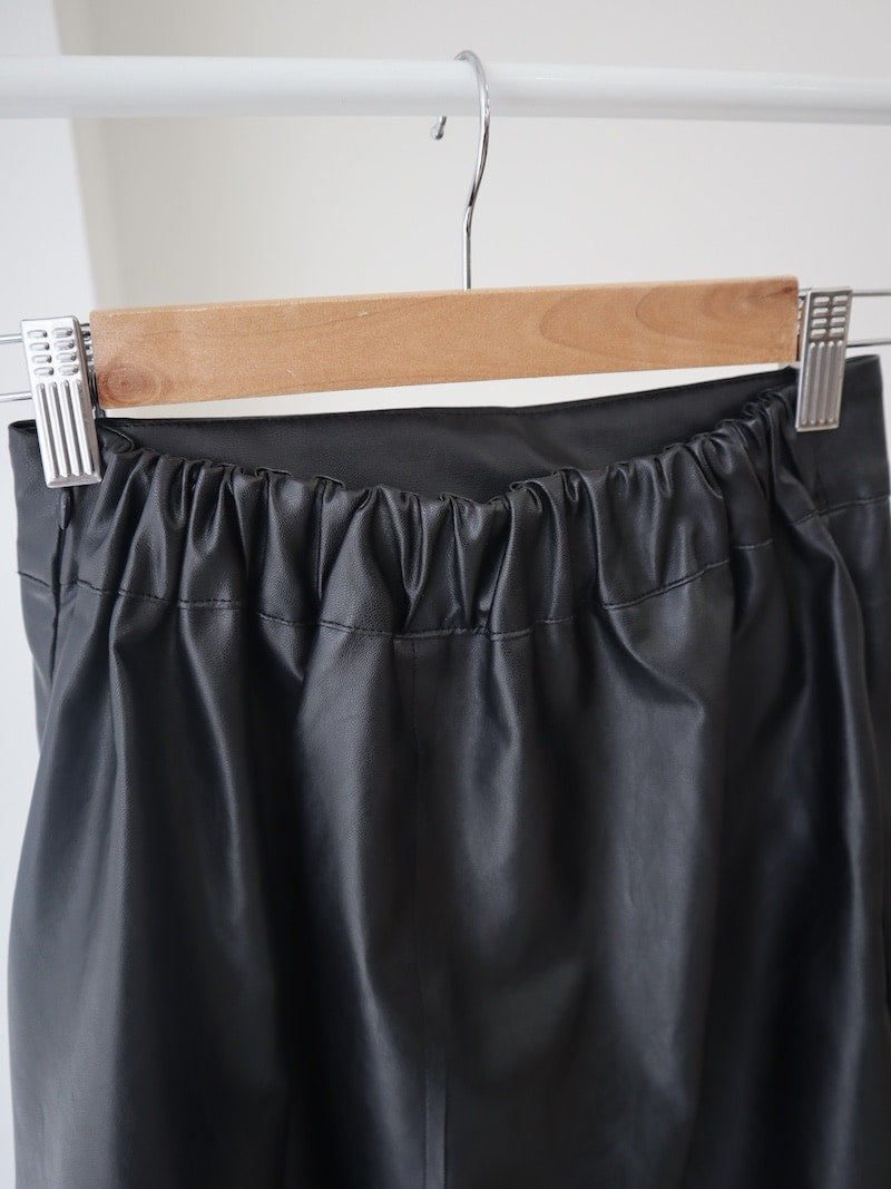 volume leather skirts