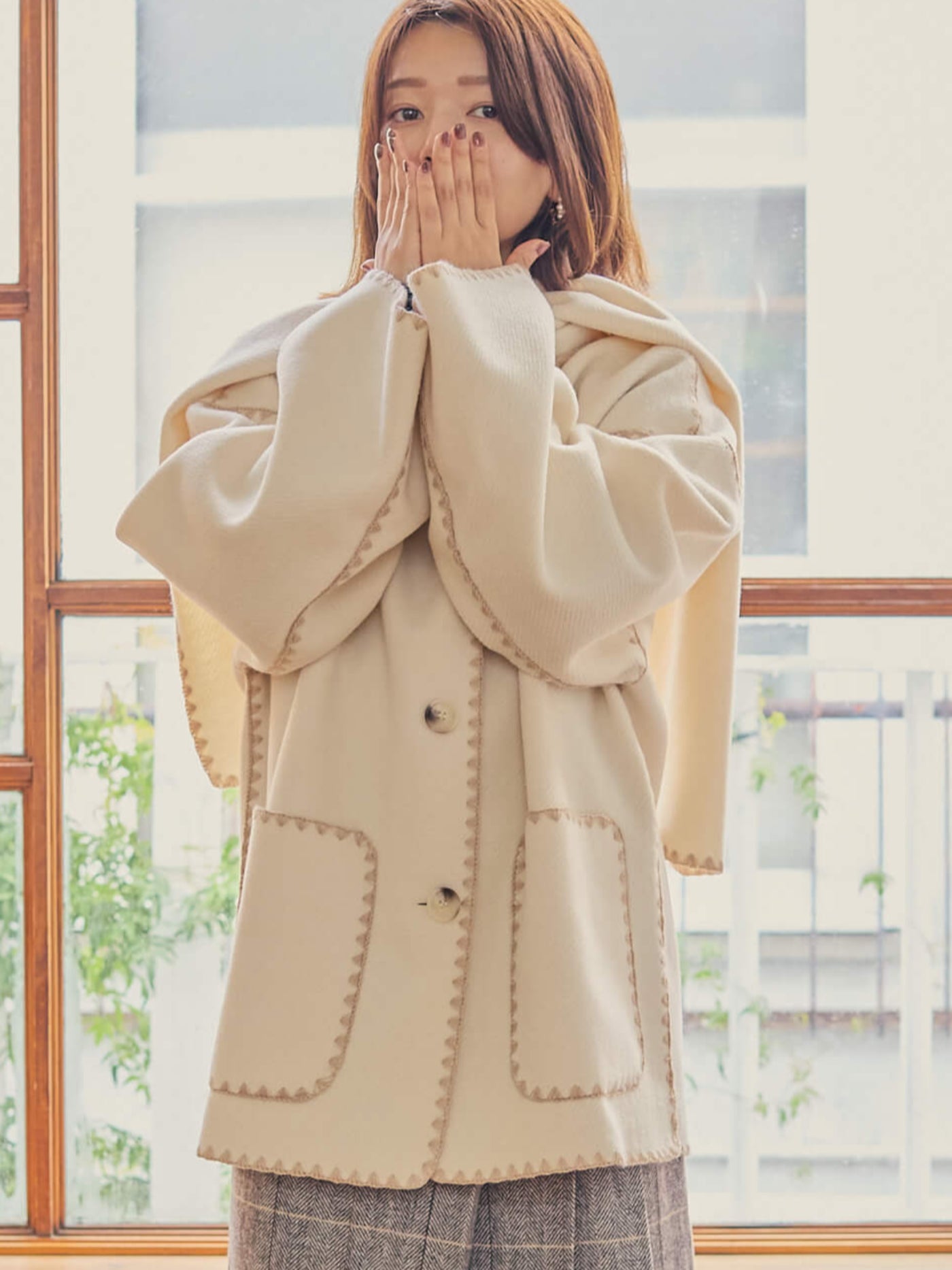 with stall coat【ivory】