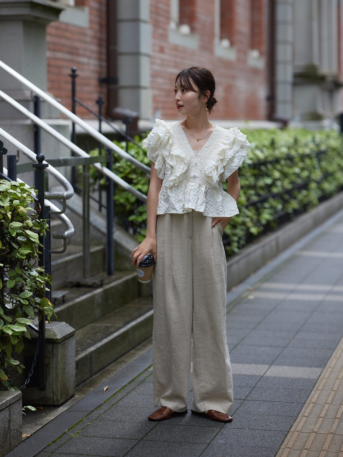 frill girly blouse