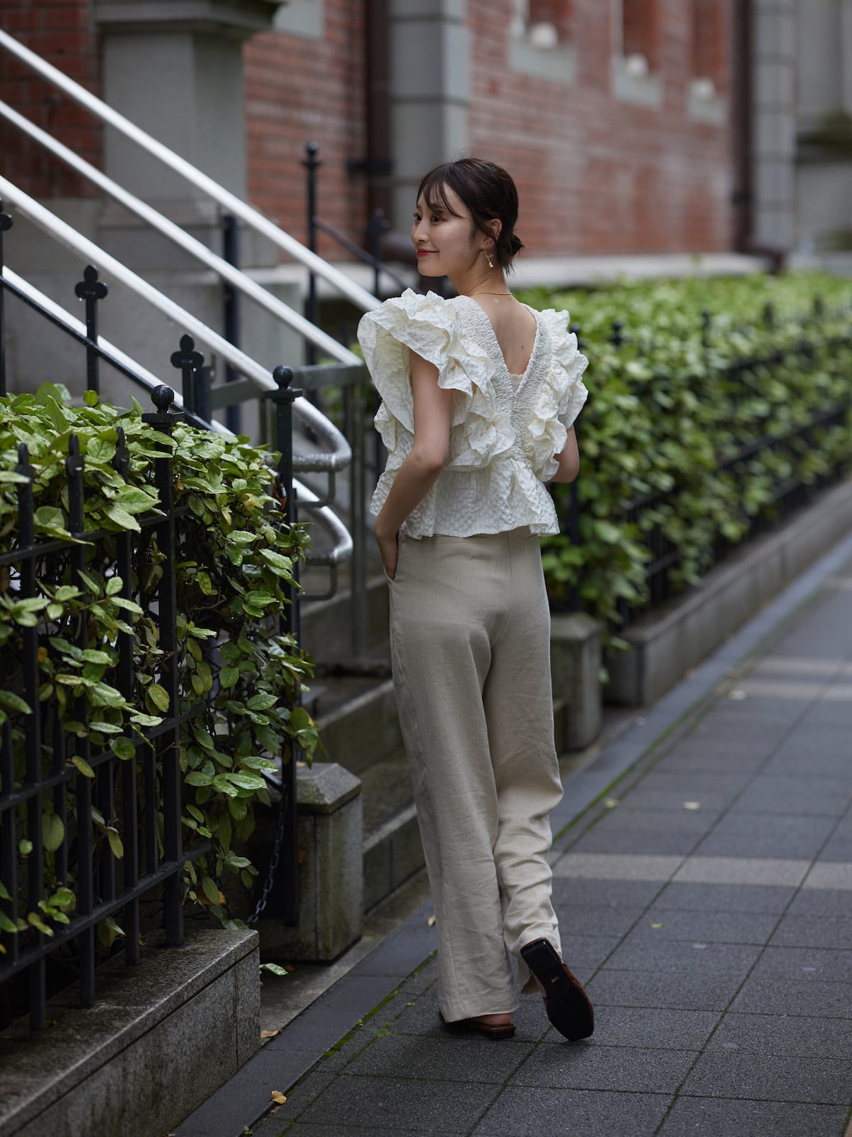 neam FRILL GIRLY BLOUSE フリルガーリーブラウス | hartwellspremium.com