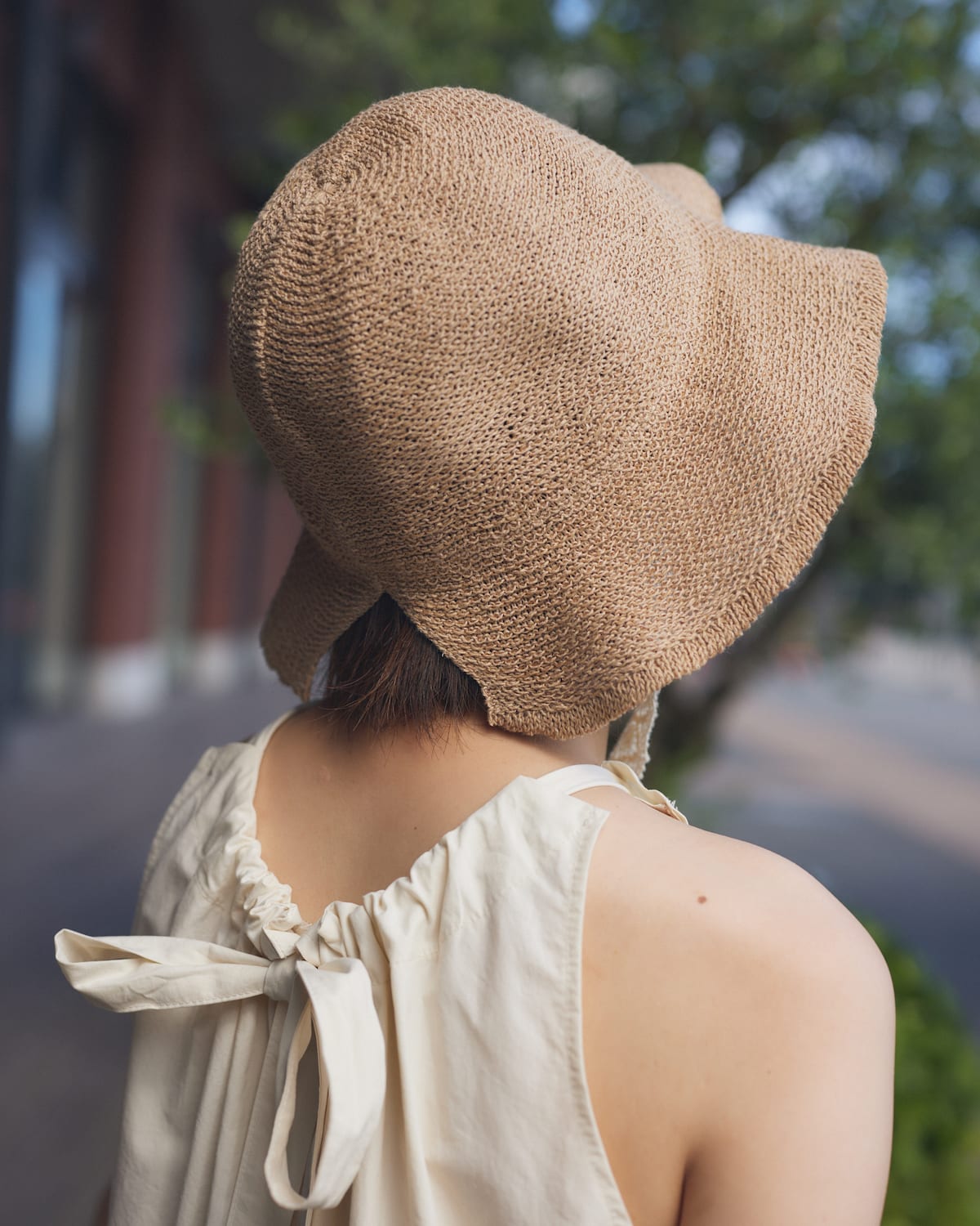 lace straw hat