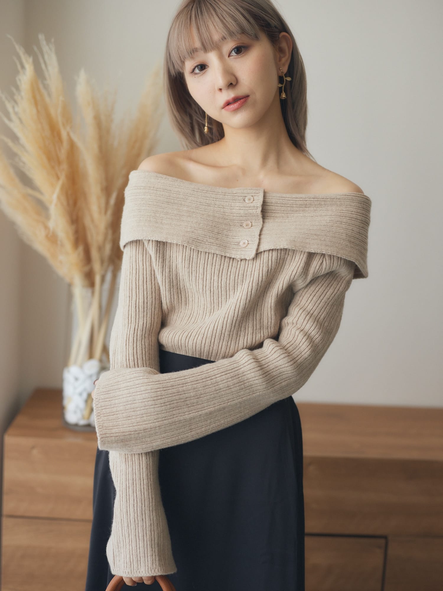 winter shoulder knit