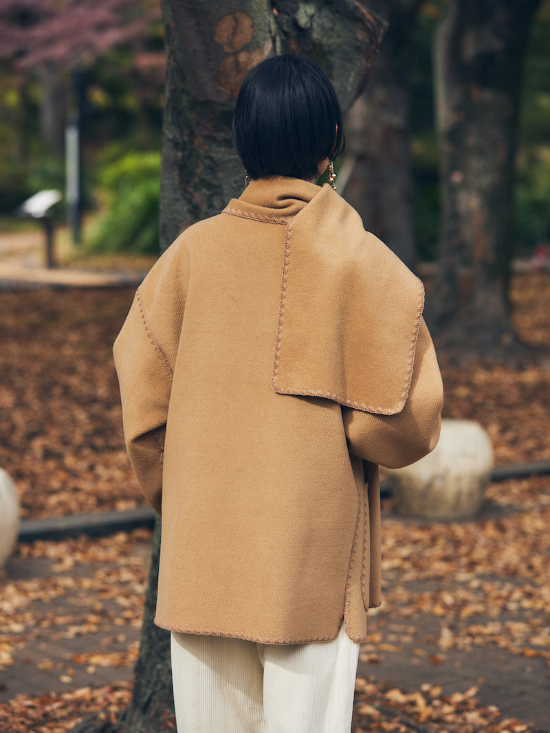 with stall coat【camel】