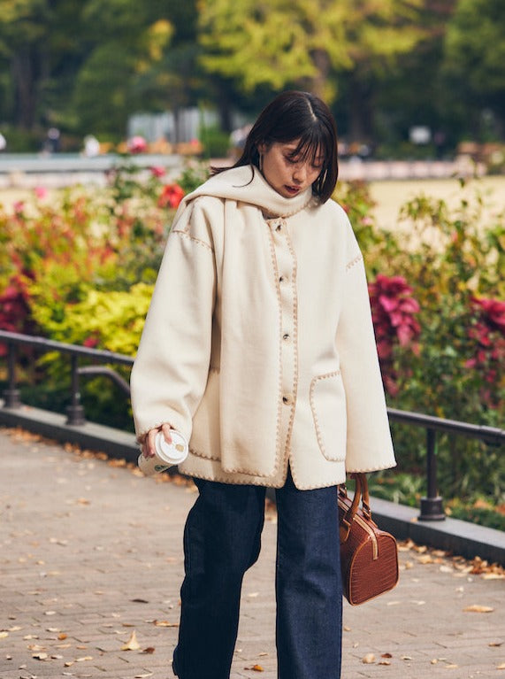 with stall coat【ivory】
