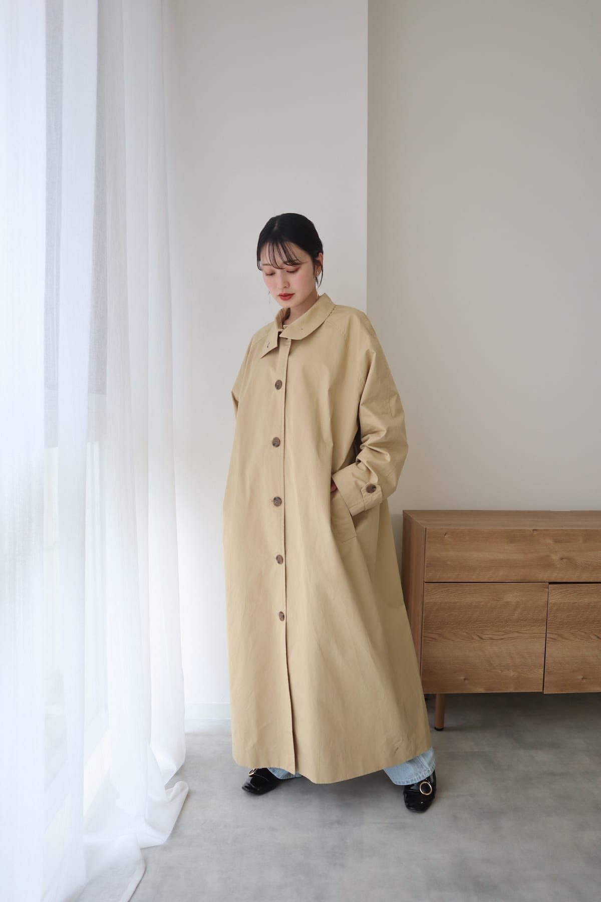 standcollar spring coat