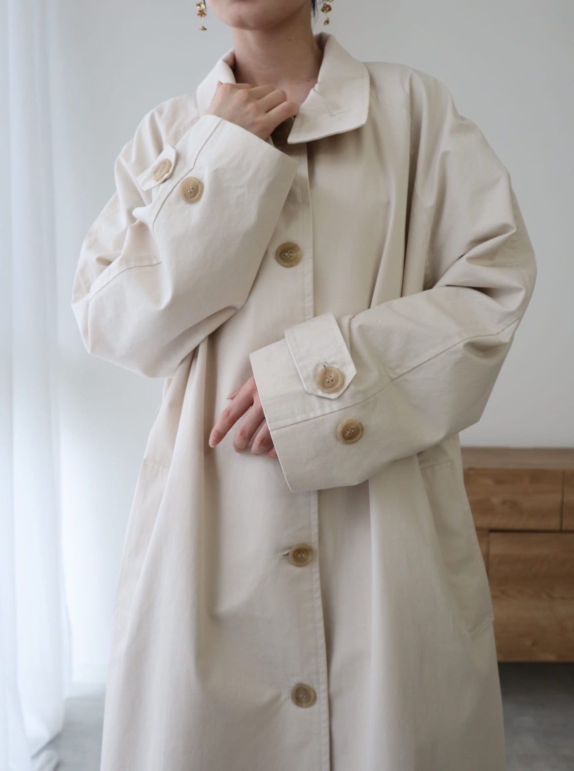 standcollar spring coat